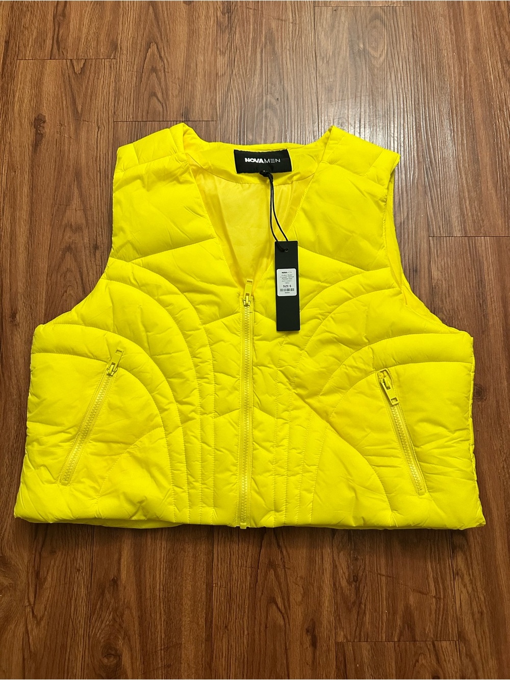 NovaMen Avalon Yellow Quilted Puffer Vest